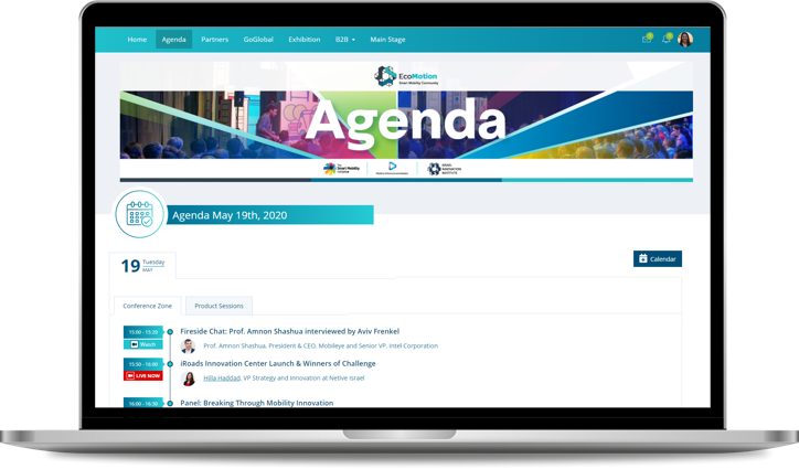 Expo Wizard agenda Screen