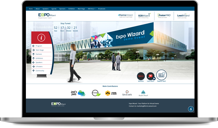 expo wizard homepage screen